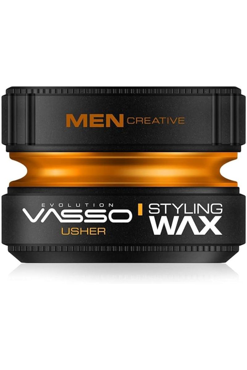 Vasso Pro-Aqua Usher Hair Styling Water Based Gel Wax, Orange, 150 ml