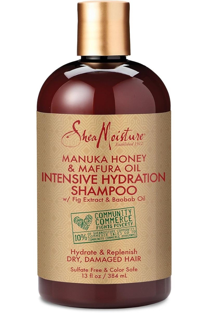 Shea Moisture Manuka Honey & Mafura Oil Intensive Hydration Shampoo with African Rock Fig & Baobab Oil 13 oz